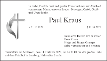 Anzeige von Paul Kraus von MGO