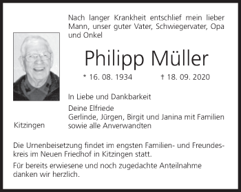 Anzeige von Philipp Müller von MGO