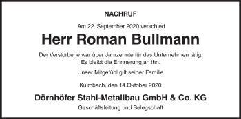 Anzeige von Roman Bullmann von MGO
