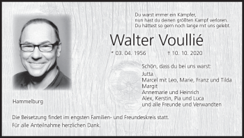 Anzeige von Walter Voullie von MGO