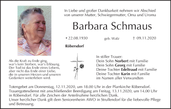 Anzeige von Barbara Schmaus von MGO
