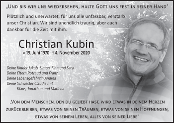 Anzeige von Christian Kubin von MGO