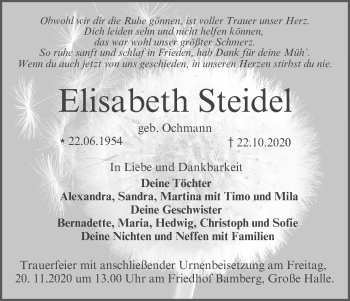Anzeige von Elisabeth Steidel von MGO