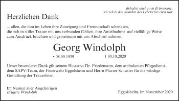 Anzeige von Georg Windolph von MGO