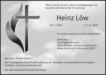 Anzeige von Heinz Löw von MGO