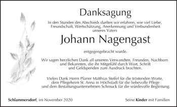 Anzeige von Johann Nagengast von MGO