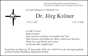 Anzeige von Jörg Kröner von MGO