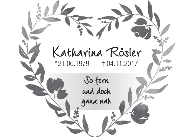  Traueranzeige für Katharina Rösler vom 31.10.2020 aus MGO