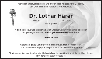 Anzeige von Lothar Härer von MGO