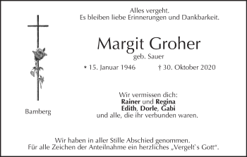 Anzeige von Margit Groher von MGO