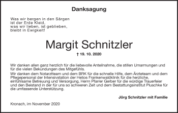 Anzeige von Margit Schnitzler von MGO