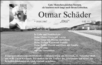 Anzeige von Otmar Schäder von MGO