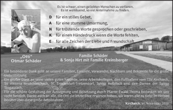 Anzeige von Otmar Schäder von MGO