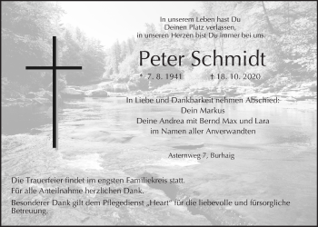 Anzeige von Peter Schmid von MGO