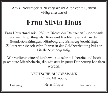 Anzeige von Silvia Haus von MGO