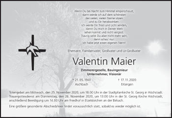 Anzeige von Valentin Maier von MGO