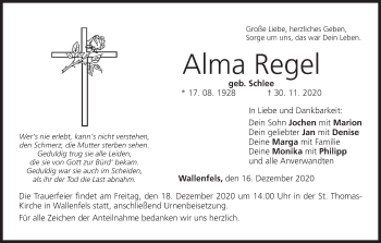 Anzeige von Alma Regel von MGO
