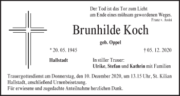 Anzeige von Brunhilde Koch von MGO