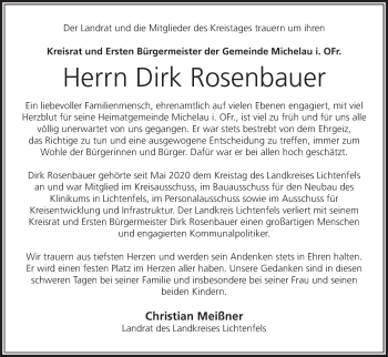 Anzeige von Dirk Rosenbauer von MGO