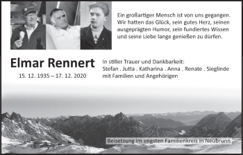 Anzeige von Elmar Rennert von MGO