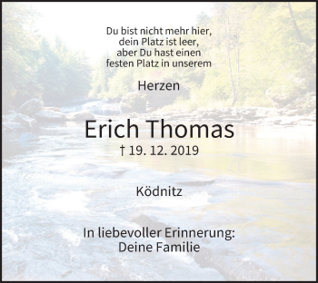 Anzeige von Erich Thomas von MGO