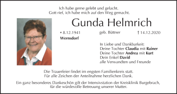Anzeige von Gunda Helmrich von MGO
