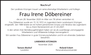 Anzeige von Irene Döbereiner von MGO
