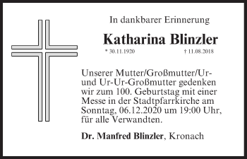 Anzeige von Katharina Blinzler von MGO