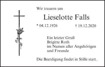 Anzeige von Lieselotte Falls von MGO