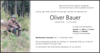 Anzeige von Oliver Bauer von MGO