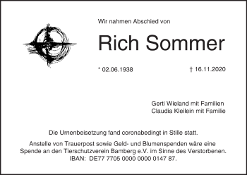 Anzeige von Rich Sommer von MGO