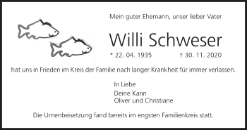 Anzeige von Willi Schweser von MGO