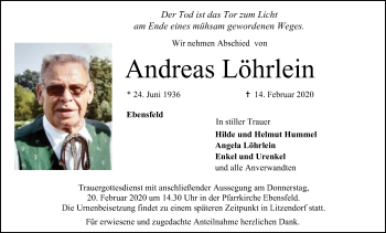 Anzeige von Andreas Löhrlein von MGO