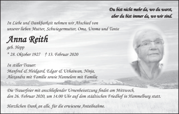 Anzeige von Anna Reith von MGO