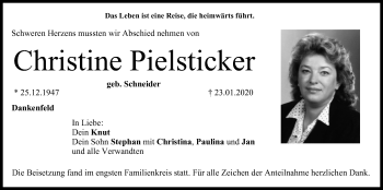 Anzeige von Christine Pielsticker von MGO