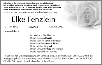 Anzeige von Elke Fenzlein von MGO