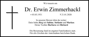Anzeige von Erwin Zimmerhackl von MGO