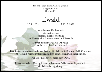 Anzeige von Ewald  von MGO