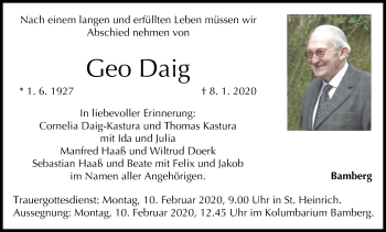 Anzeige von Geo Daig von MGO