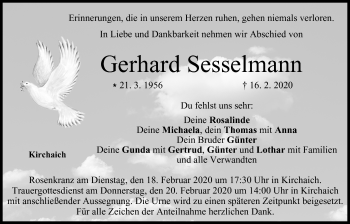 Anzeige von Gerhard Sesselmann von MGO