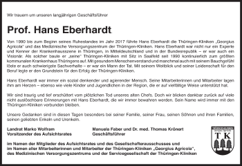 Anzeige von Hans Eberhardt von MGO