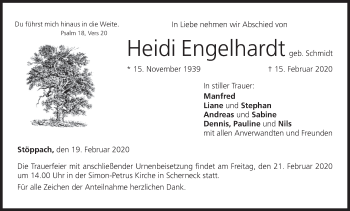 Anzeige von Heidi Engelhardt von MGO