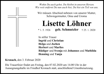 Anzeige von Lisette Löhner von MGO
