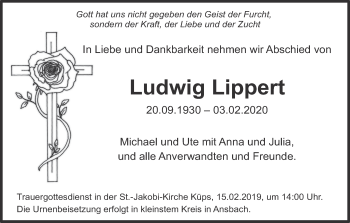 Anzeige von Ludwig Lippert von MGO