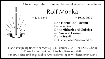 Anzeige von Rolf Monka von MGO