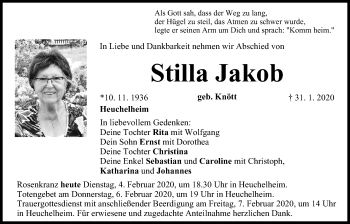 Anzeige von Stilla Jakob von MGO