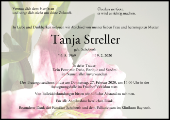 Anzeige von Tanja Streller von MGO