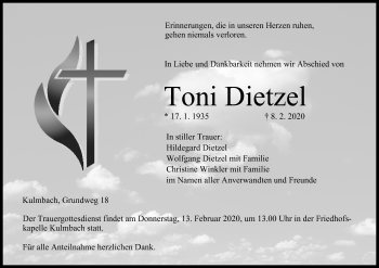 Anzeige von Toni Dietzel von MGO