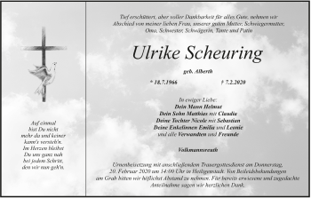 Anzeige von Ulrike Scheuring von MGO