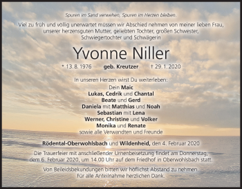 Anzeige von Yvonne Niller von MGO